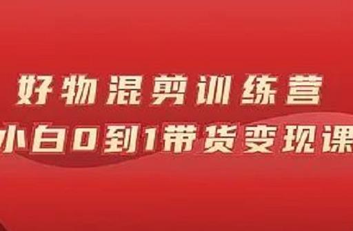 万三好物混剪训练营：小白0到1带货变现课-万众网