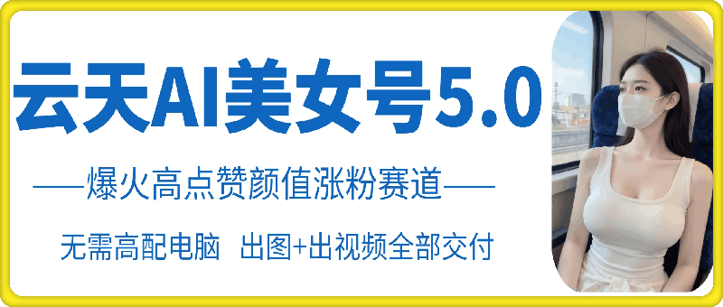 云天AI美女号5.0，爆火高点赞颜值涨粉赛道-万众网